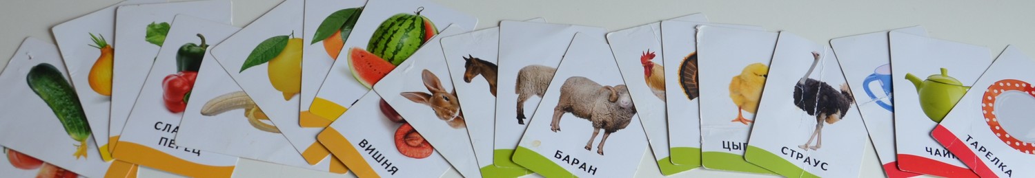 Игры с карточками для детей от 1 года до 4 лет
